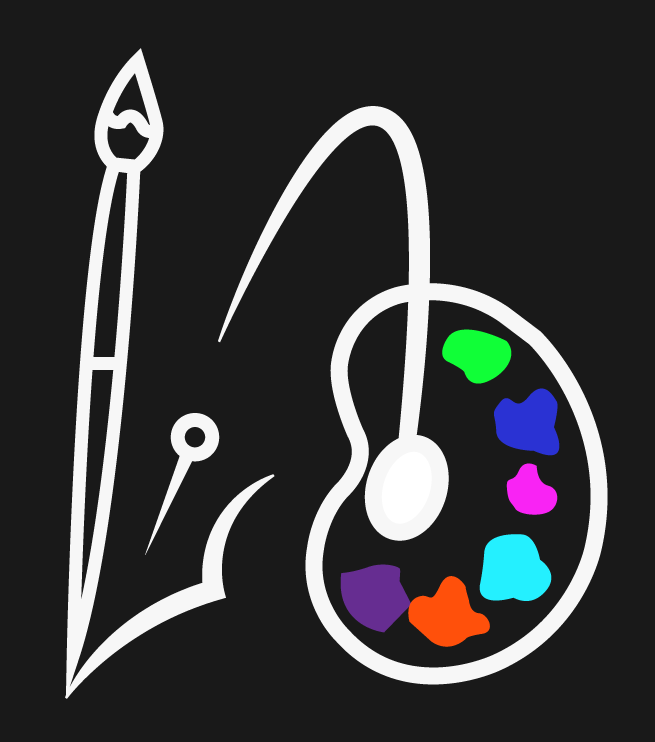 about-the-logo Logo representing my preferred tools of expression of a random thought, ART