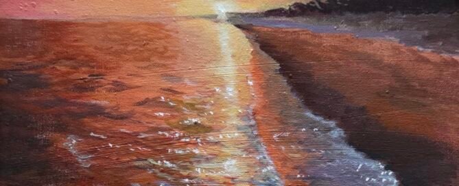 Even a beautiful golden sunset painting goes through an ugly phase at the start